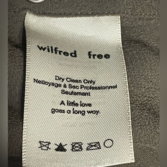 Wilfred Free Aritzia Army Green Aamito Snap Dress Short Sleeve Mini Size Medium - Picture 8 of 10